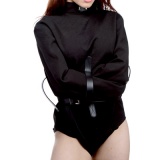ストリクトレザー ブラックキャンバス拘束衣 (XL)